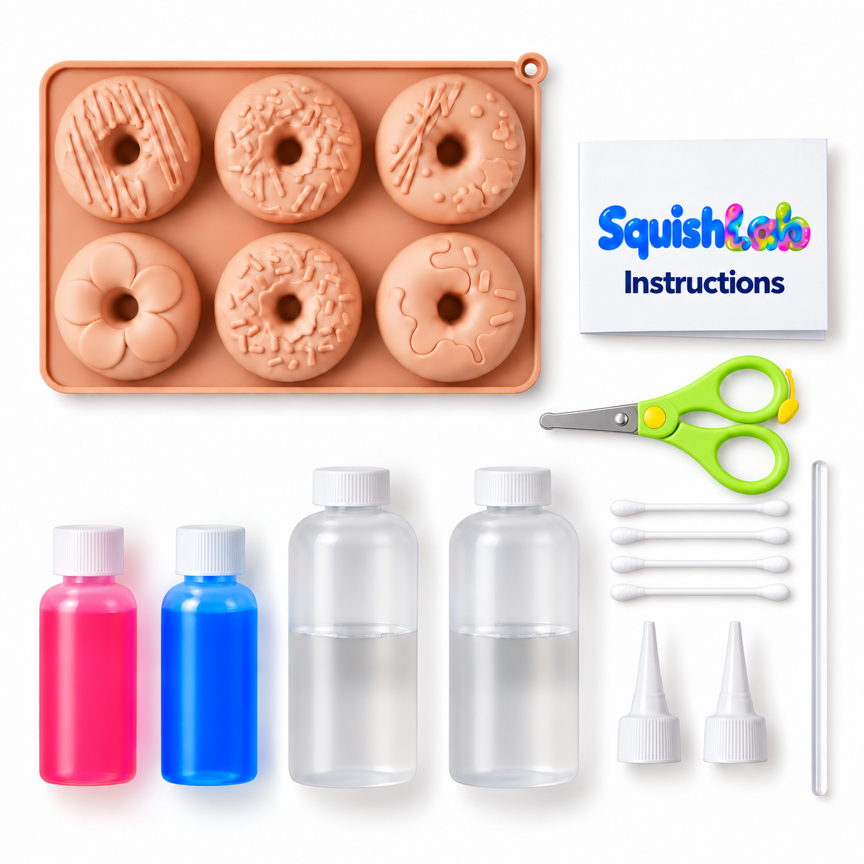 Mini Donut Squishy Kit complete kit